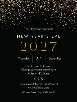 New Years Event Sparkles