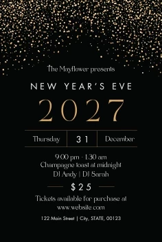 New Years Event Sparkles