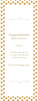 Gold Dotted Wedding