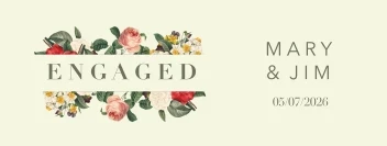 Vintage Flowers Engagement