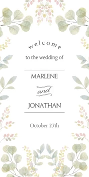 Welcome Wedding Foliage