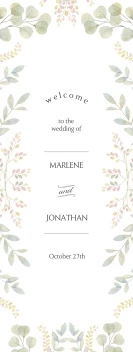 Welcome Wedding Foliage