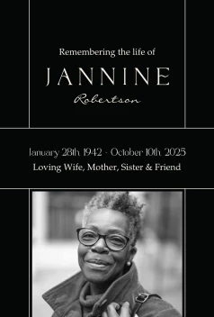 Elegant Modern Memorial