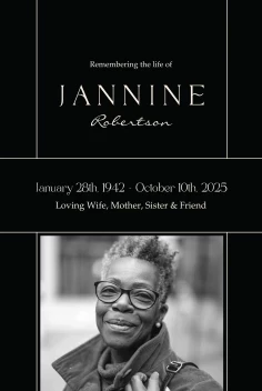 Elegant Modern Memorial