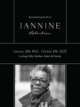 Elegant Modern Memorial