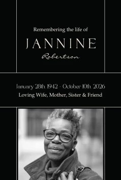 Elegant Modern Memorial