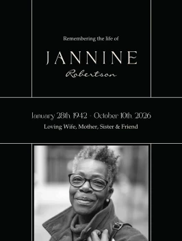 Elegant Modern Memorial