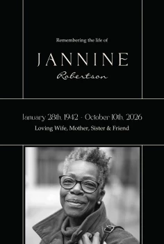 Elegant Modern Memorial