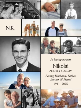 Monogram Collage Memorial