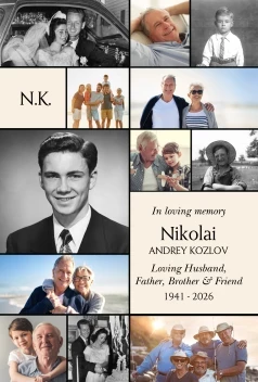 Monogram Collage Memorial