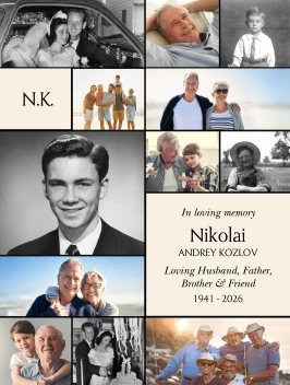 Monogram Collage Memorial