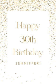 Happy Birthday Confetti Message