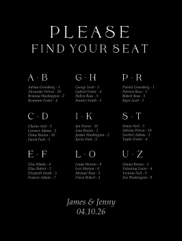 Chic Love And Thanks Seating