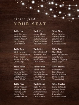 Fairy Lights Seating Chart