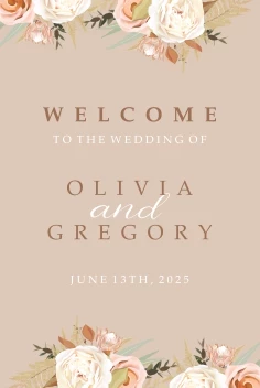 Floral Swirl Welcome