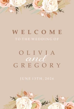 Floral Swirl Welcome