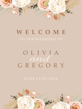 Floral Swirl Welcome