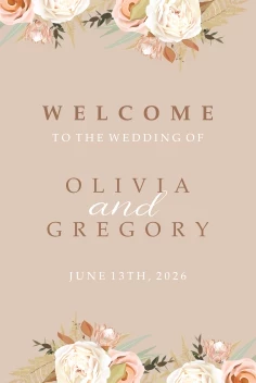 Floral Swirl Welcome