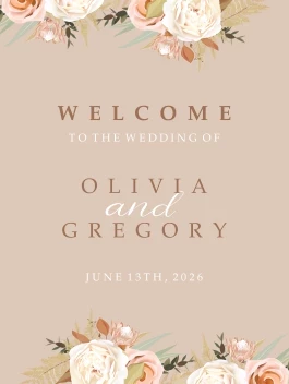 Floral Swirl Welcome