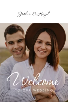 Modern Script Welcome