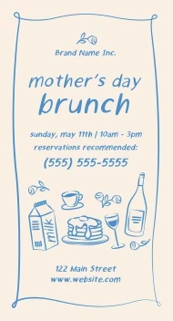 Mother's Day Brunch Illustrations
