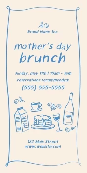 Mother's Day Brunch Illustrations