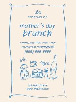 Mother's Day Brunch Illustrations