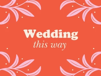 Bold Retro Wedding Yard Signs