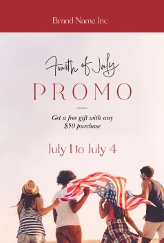 Fourth Of July Modern Message