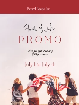 Fourth Of July Modern Message