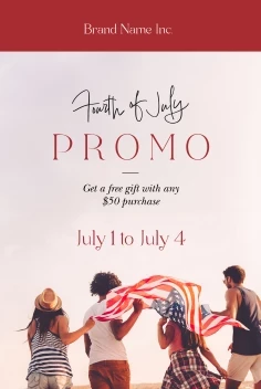 Fourth Of July Modern Message