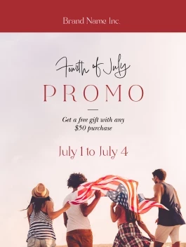 Fourth Of July Modern Message