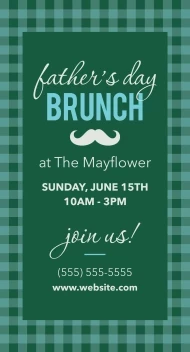 Father's Day Brunch Gingham