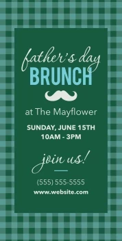 Father's Day Brunch Gingham