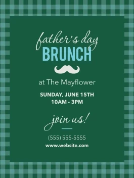 Father's Day Brunch Gingham