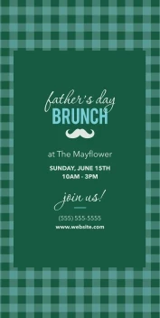 Father's Day Brunch Gingham