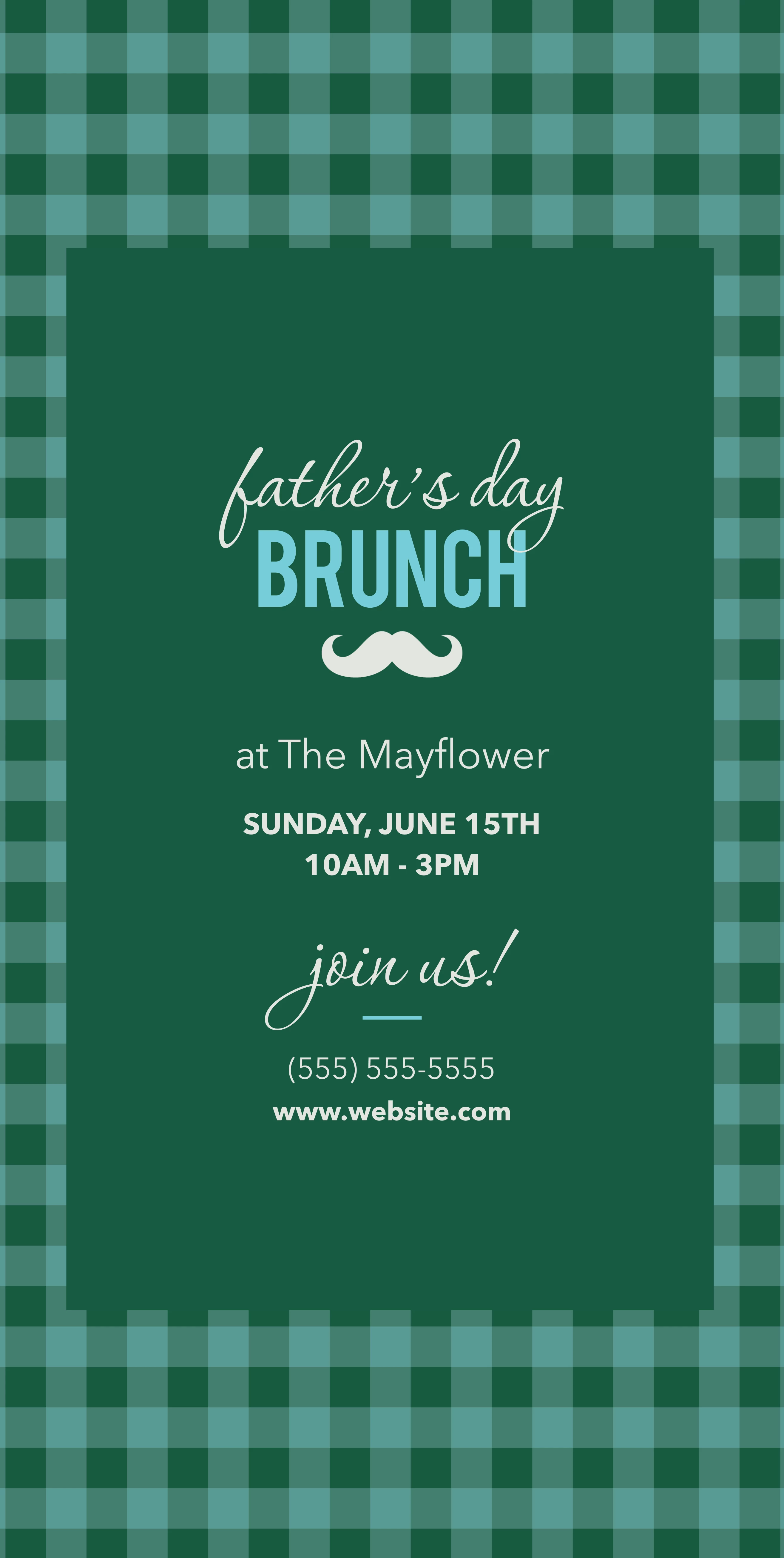 Father's Day Brunch Gingham