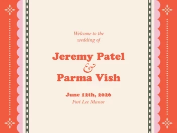 Bold Retro Wedding Banner