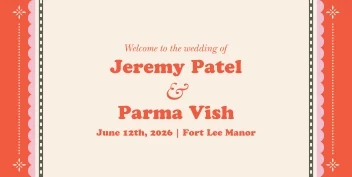 Bold Retro Wedding Banner