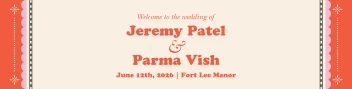 Bold Retro Wedding Banner