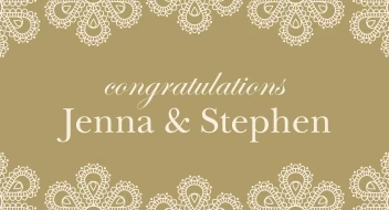 Classic Pattern Wedding Banner