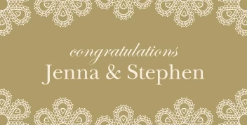 Classic Pattern Wedding Banner