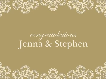 Classic Pattern Wedding Banner
