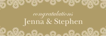Classic Pattern Wedding Banner