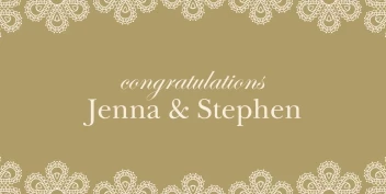 Classic Pattern Wedding Banner