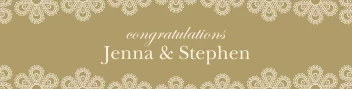 Classic Pattern Wedding Banner