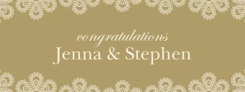 Classic Pattern Wedding Banner