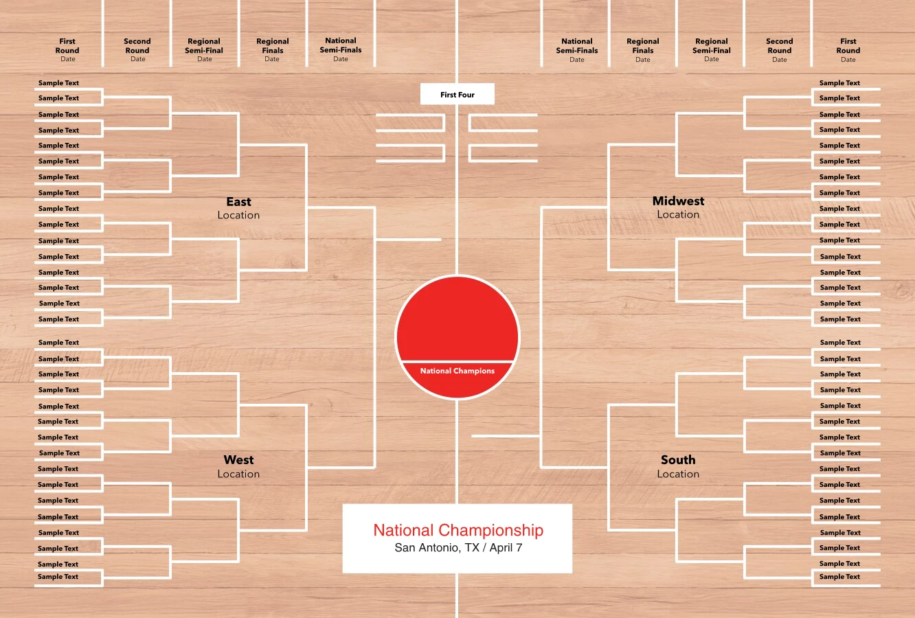 Classic Basketball Bracket