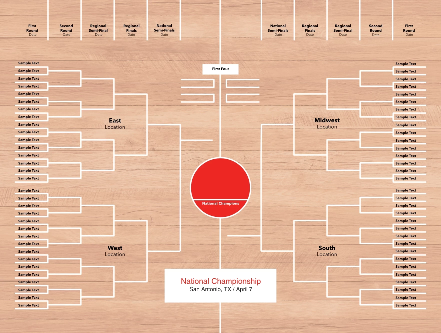 Classic Basketball Bracket