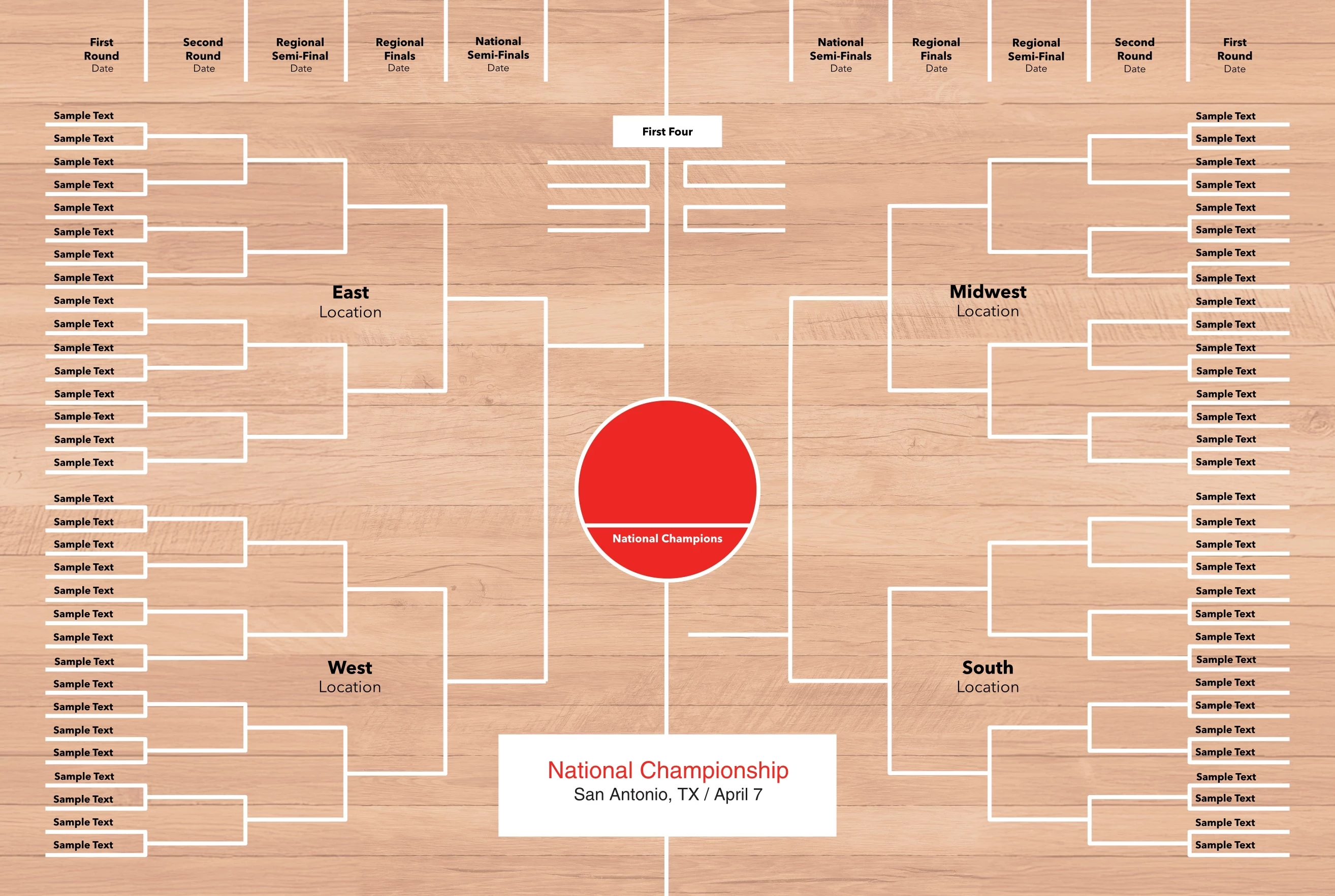 Classic Basketball Bracket